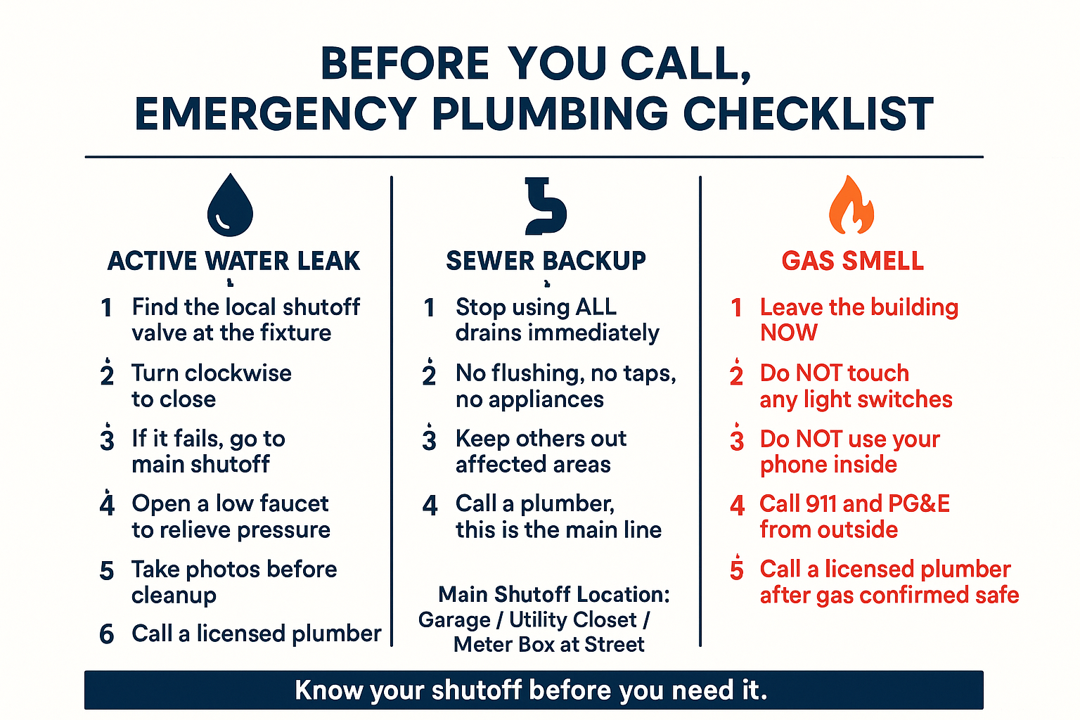 Before You Call an Emergency Plumber, Run Through This Checklist